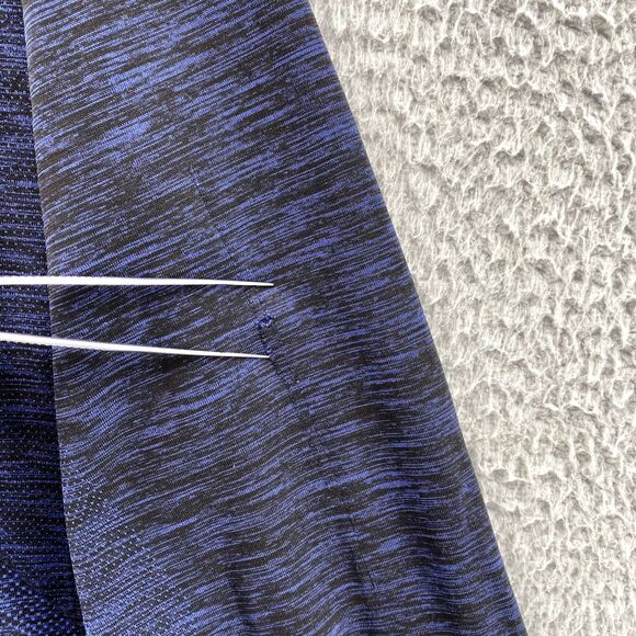 Lululemon Swiftly Tech Henley Shirt Mens Medium Blue Long Sleeve Performance Gym - Picture 7 of 13